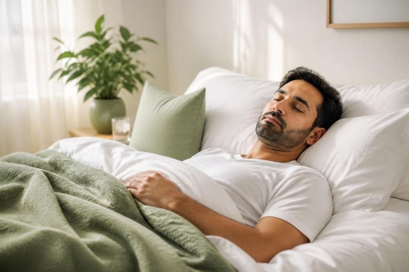 Man sleeping peacefully