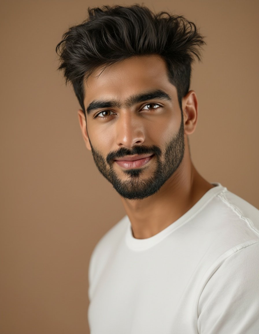 Confident Indian man, age 30, smiling